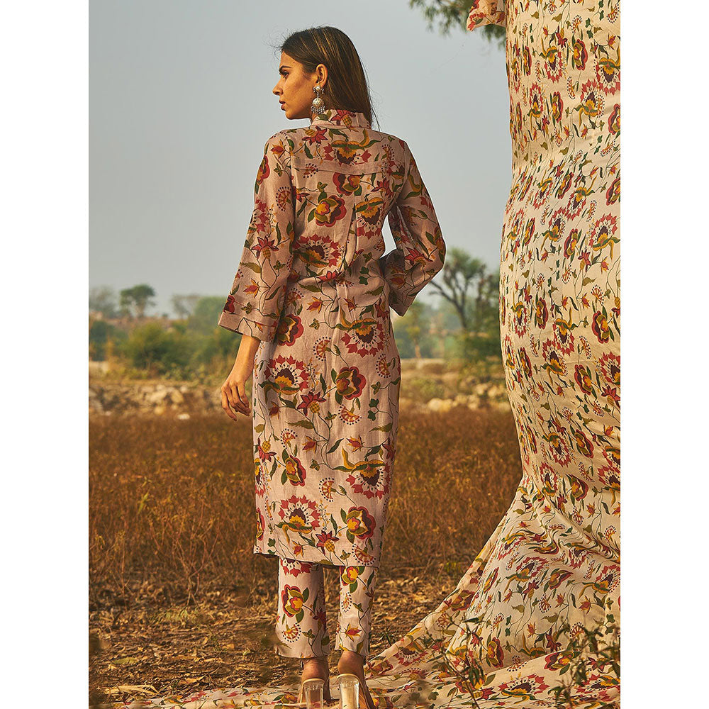 Baise Gaba Grey Siroi Lily Kurta (Set Of 2)