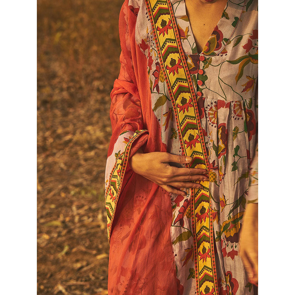 Baise Gaba Grey Siroi Lily Kurta