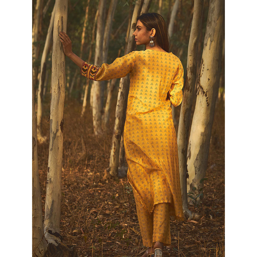 Baise Gaba Yellow Bee Balm Kurta