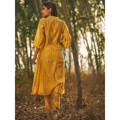 Baise Gaba Yellow Glory Kurta