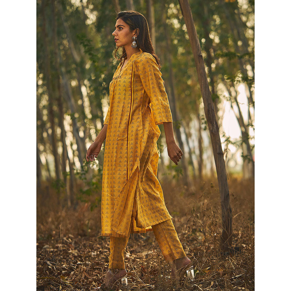 Baise Gaba Yellow Glory Kurta