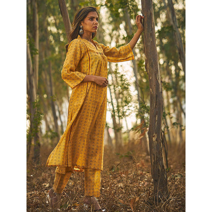 Baise Gaba Yellow Glory Kurta