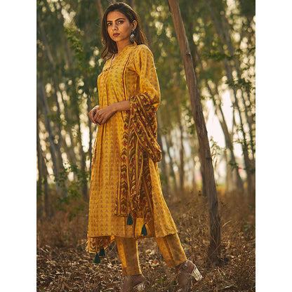 Baise Gaba Yellow Glory Kurta