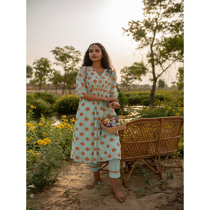 Baise Gaba Blue Daffodilly Kurta