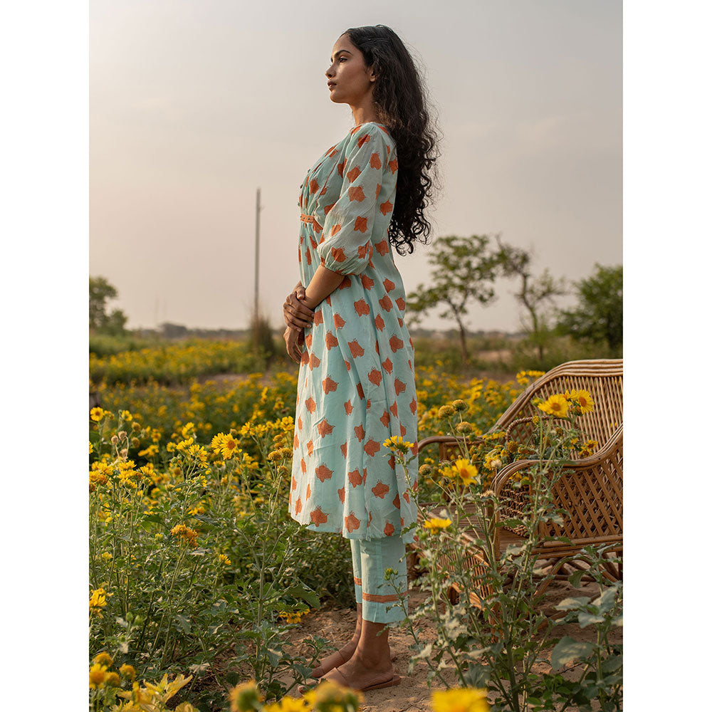 Baise Gaba Blue Daffodilly Kurta