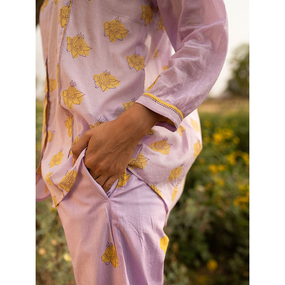 Baise Gaba Lavender Canary Shirt