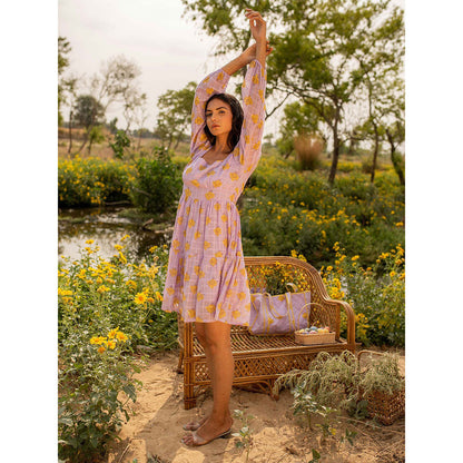 Baise Gaba Lavender Pipit Dress