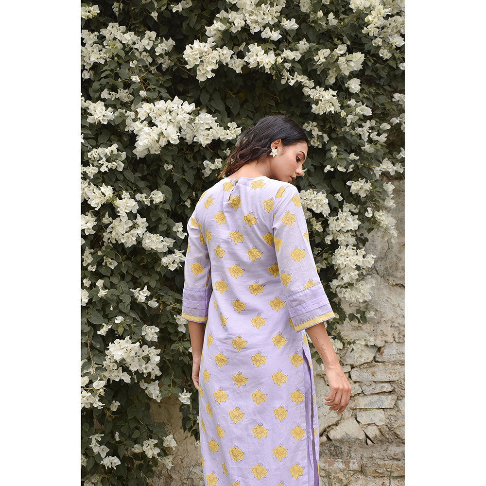 Baise Gaba LAvender Charm Kurta