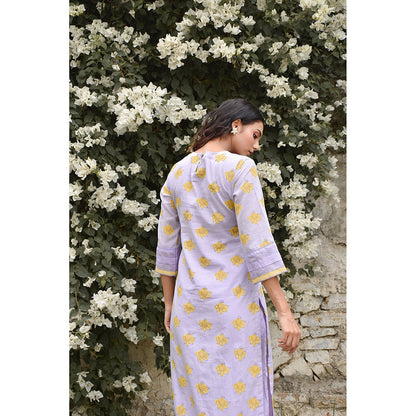 Baise Gaba LAvender Charm Kurta