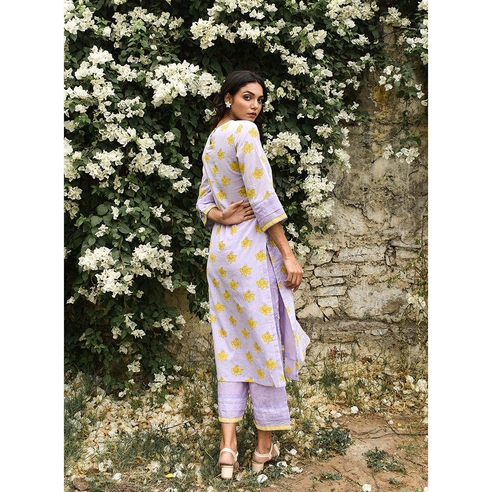 Baise Gaba LAvender Charm Kurta