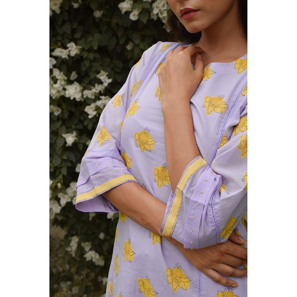 Baise Gaba LAvender Charm Kurta
