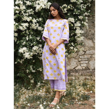 Baise Gaba LAvender Charm Kurta