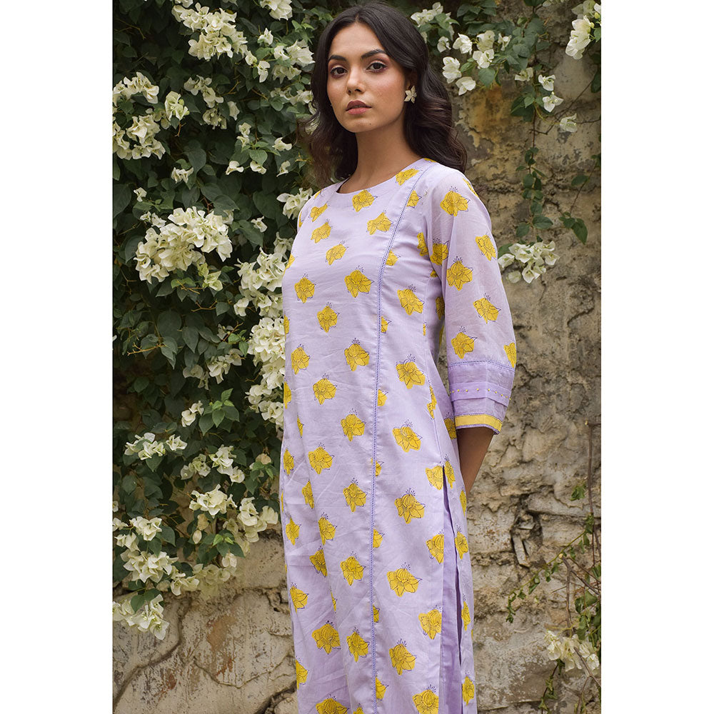 Baise Gaba LAvender Charm Kurta