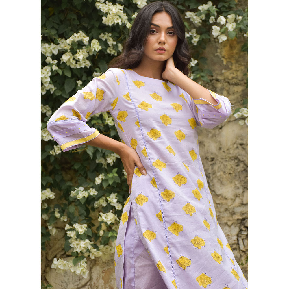 Baise Gaba LAvender Charm Kurta