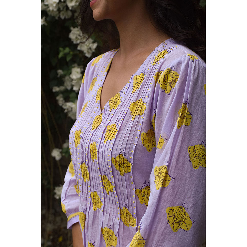 Baise Gaba Lavender Dijon Kurta