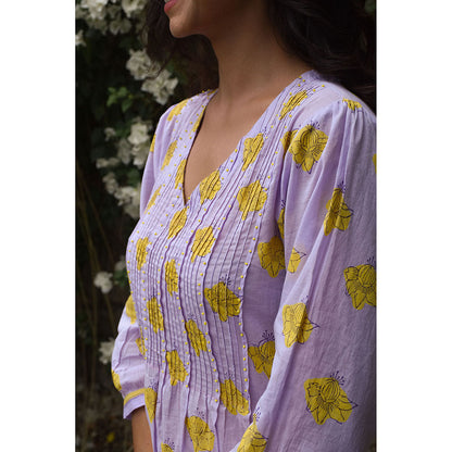 Baise Gaba Lavender Dijon Kurta