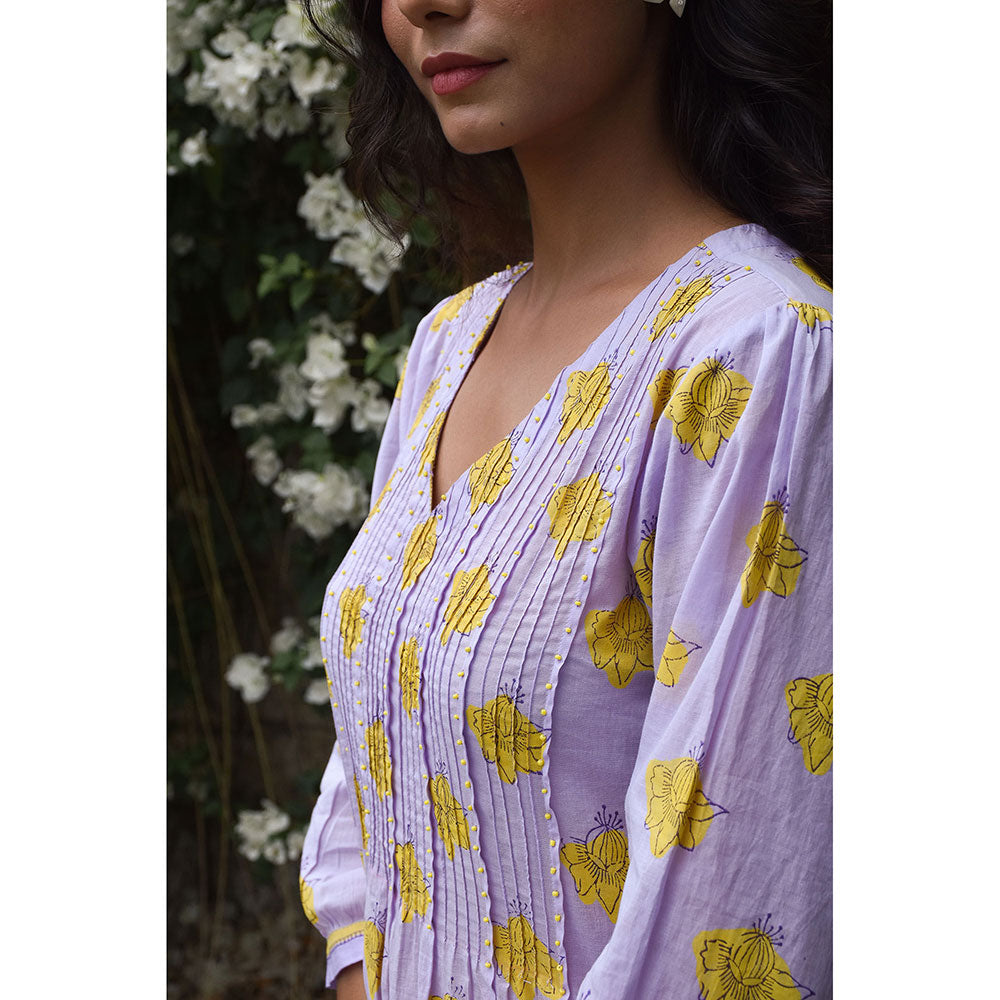 Baise Gaba Lavender Dijon Kurta