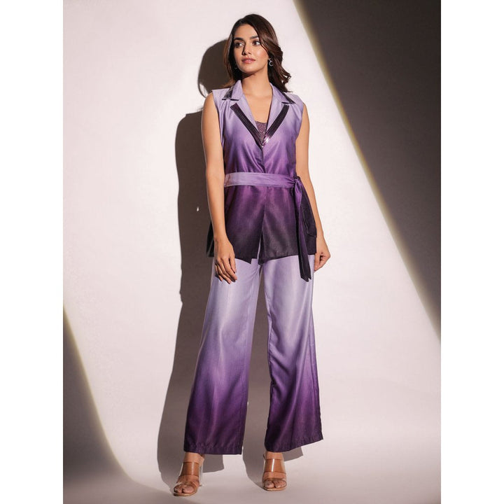B'Infinite Twilight Ombre Blazer with Bralette and Trouser (Set of 4)