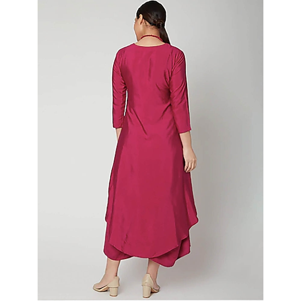 Bohame Magenta Dream Dress With Necklace