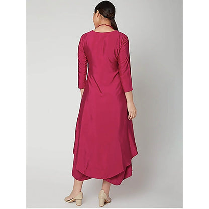 Bohame Magenta Dream Dress With Necklace
