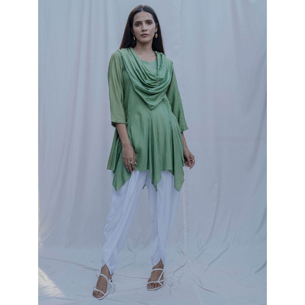 Bohame Light Green Dream Cowl Top