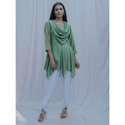 Bohame Light Green Dream Cowl Top