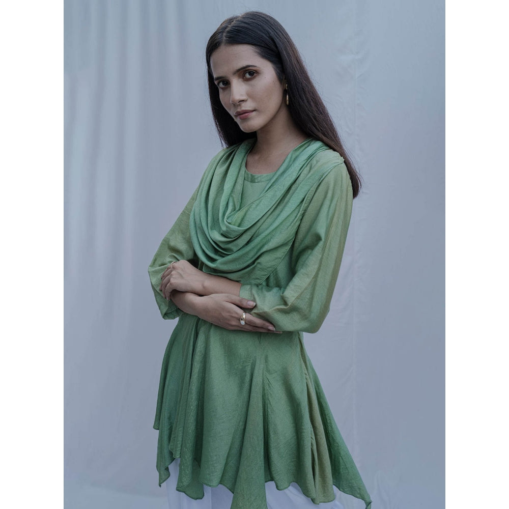 Bohame Light Green Dream Cowl Top