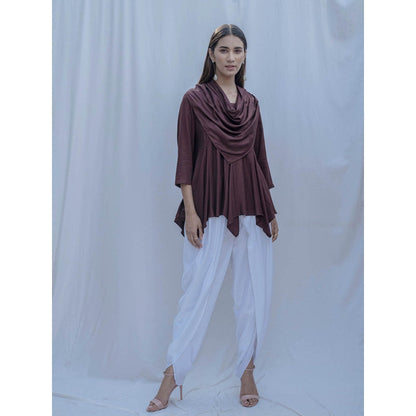 Bohame Brown Dream Cowl Top
