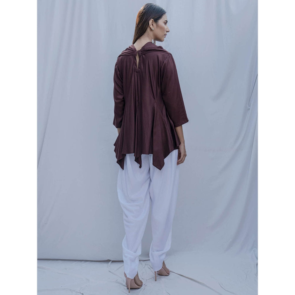 Bohame Brown Dream Cowl Top