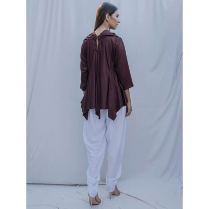 Bohame Brown Dream Cowl Top