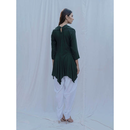 Bohame Bottle Green Dream Cowl Top