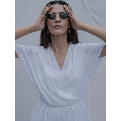 Bohame White Rika Jumpsuit