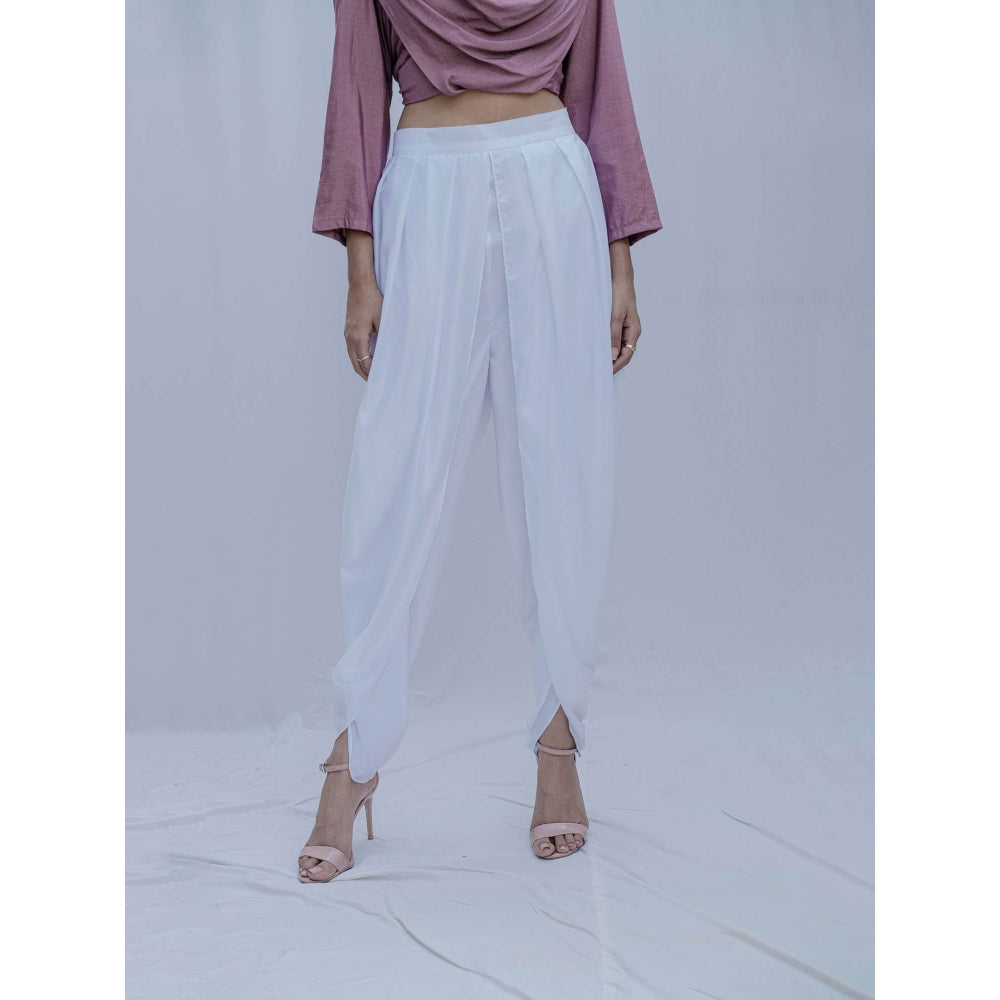 Bohame White Hiva Tulip Dhoti Pants