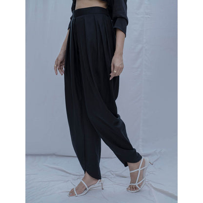 Bohame Black Hiva Tulip Dhoti Pants