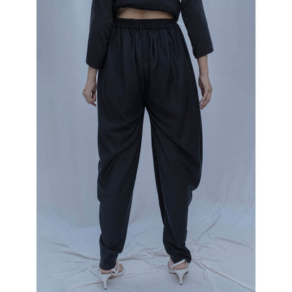 Bohame Black Hiva Tulip Dhoti Pants