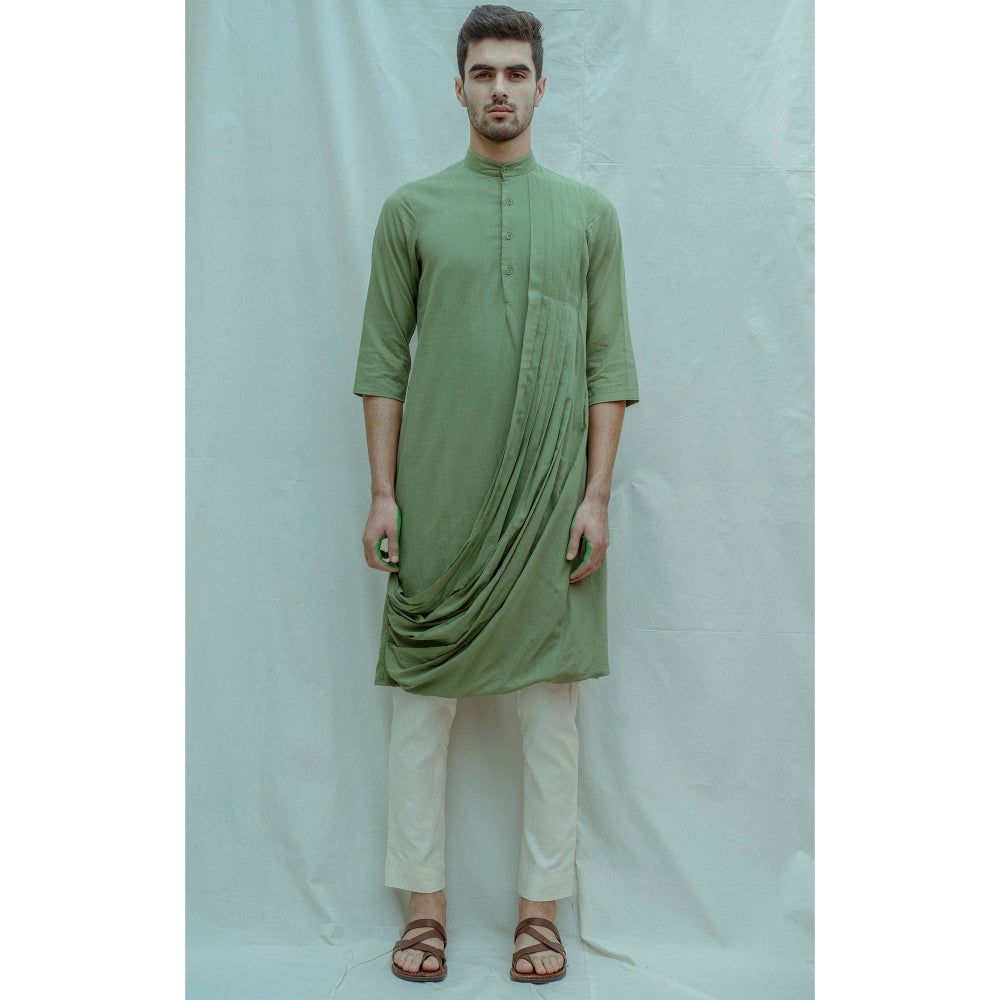 Bohame Cowl Kurta With Pajama (Set of 2)