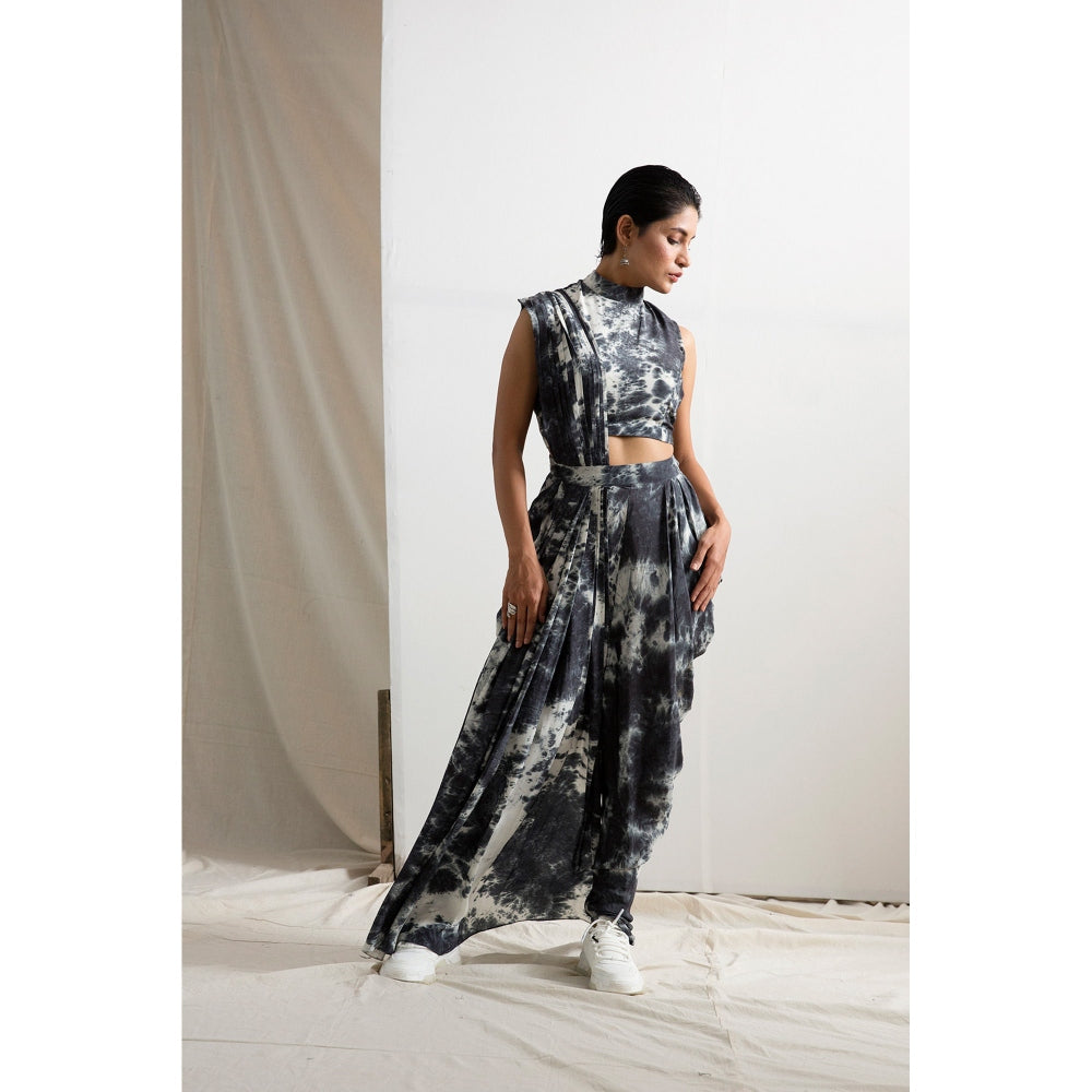 Bohame Irene Saree With Stitched Blouse