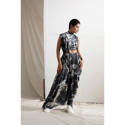 Bohame Irene Saree With Stitched Blouse