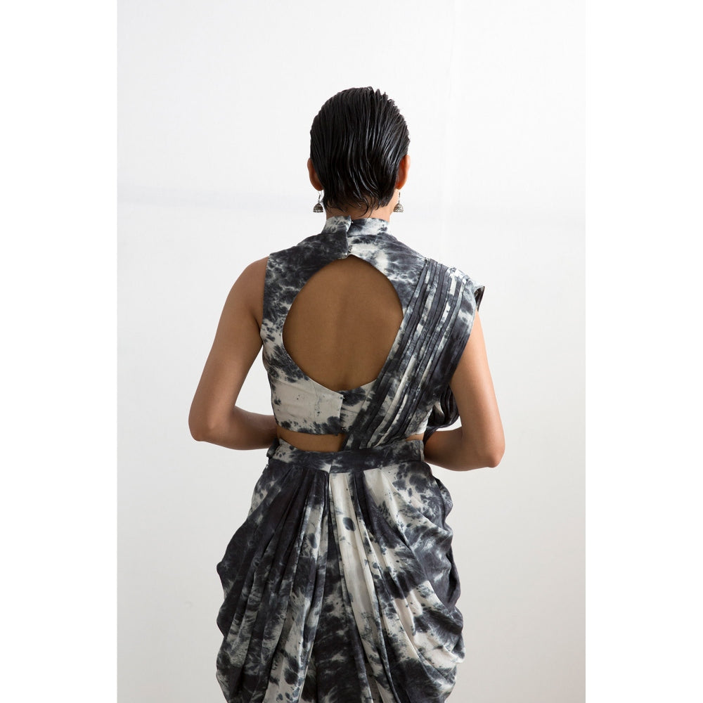 Bohame Irene Saree With Stitched Blouse