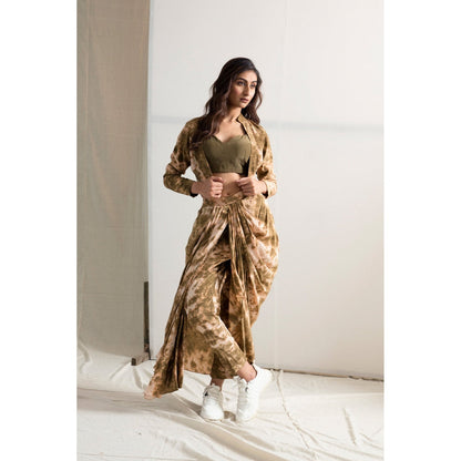 Bohame Jemima Saree With Stitched Blouse