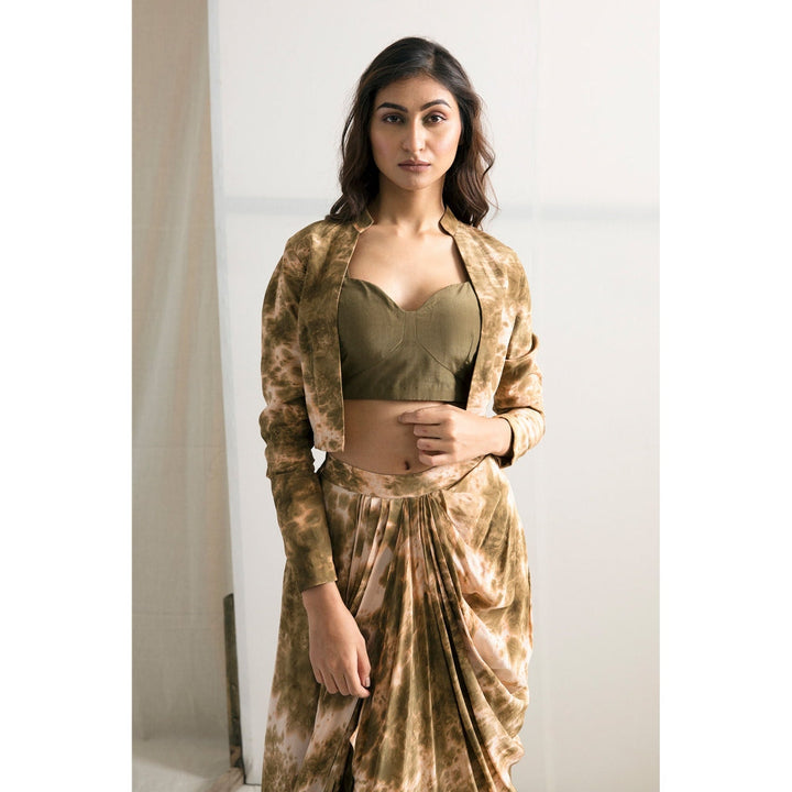 Bohame Jemima Saree With Stitched Blouse