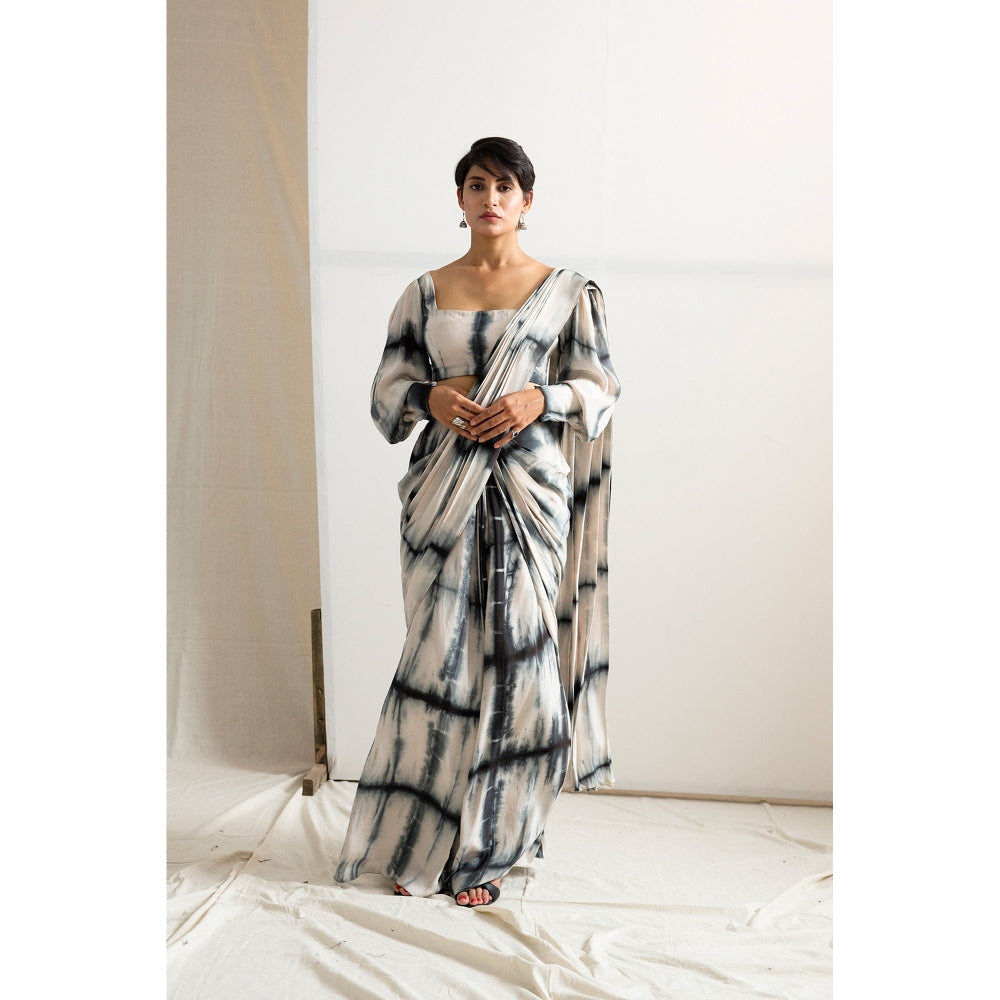 Bohame Irina Saree With Stitched Blouse