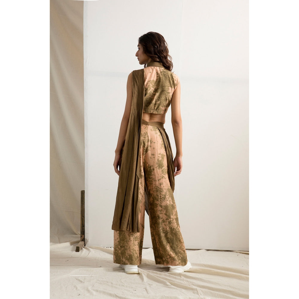 Bohame Frida Saree With Stitched Blouse