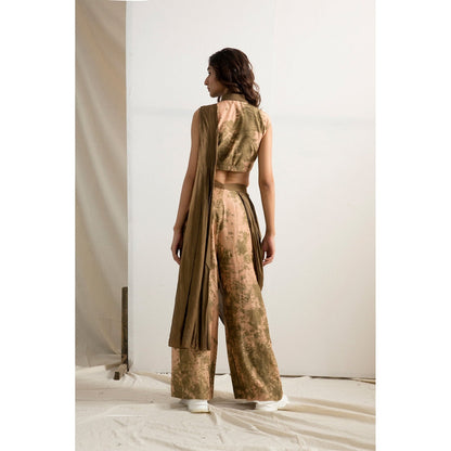 Bohame Frida Saree With Stitched Blouse