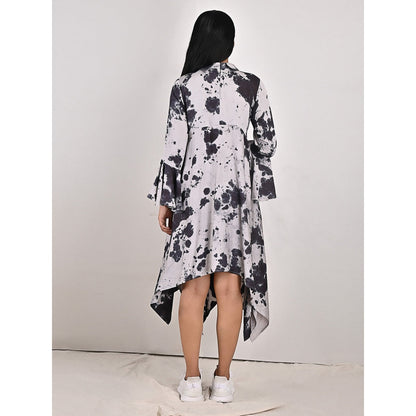 Bohame Ivy Light Grey Long Shirt Dress