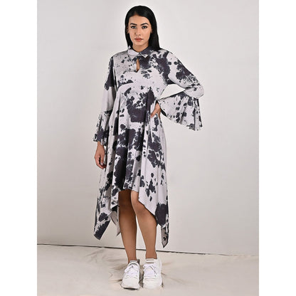 Bohame Ivy Light Grey Long Shirt Dress