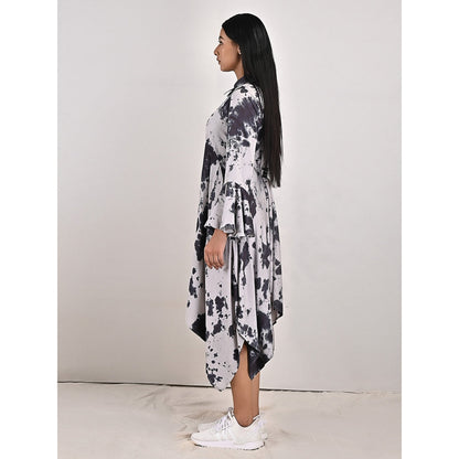 Bohame Ivy Light Grey Long Shirt Dress