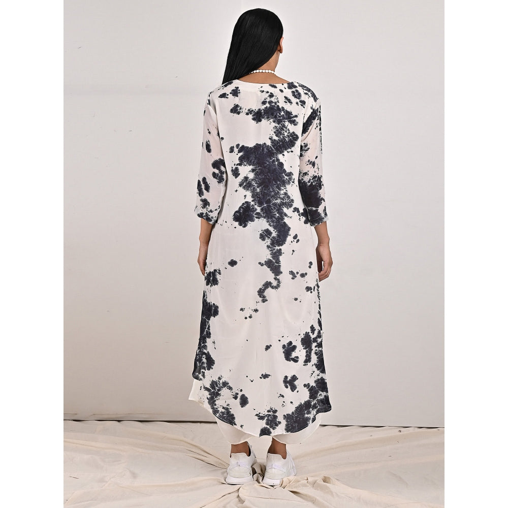 Bohame Erin High-Low Cowl Boho Dress with Neckpiece (Set of 2)