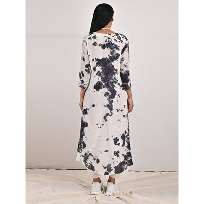 Bohame Erin High-Low Cowl Boho Dress with Neckpiece (Set of 2)