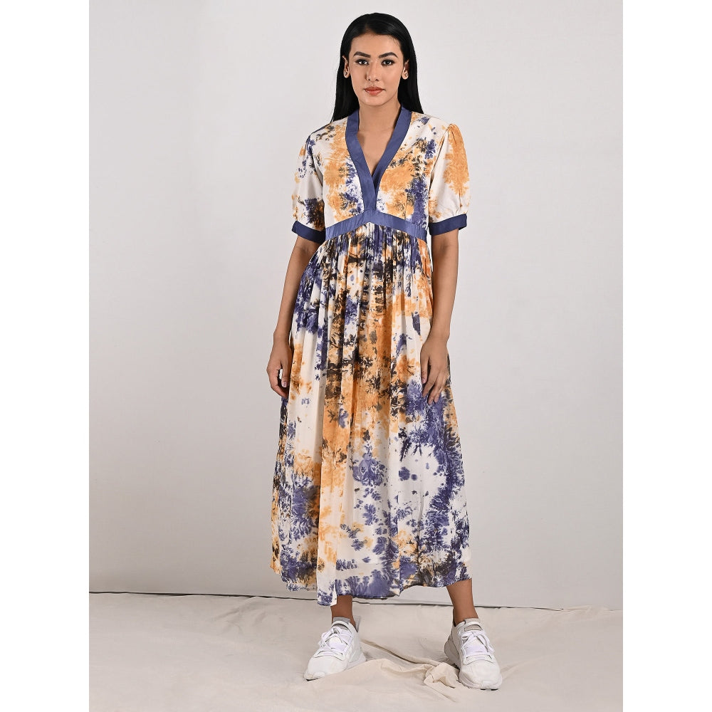 Bohame Serene V-Neck Cream Dress